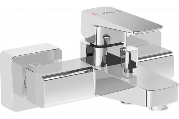 Смеситель для ванны с душем VitrA Root Square A42737EXP хром