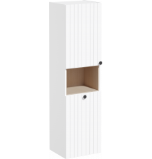 Шкаф-пенал VitrA Root Groove 40 L, с бельевой корзиной, белый