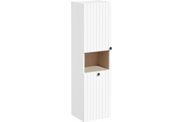 Шкаф-пенал VitrA Root Groove 40 L, с бельевой корзиной, белый