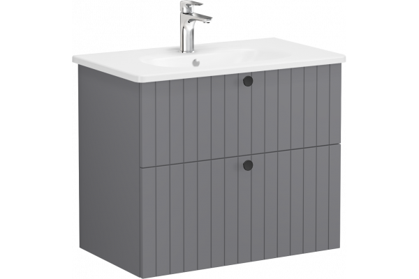 Тумба с раковиной VitrA Root Groove 80 серая