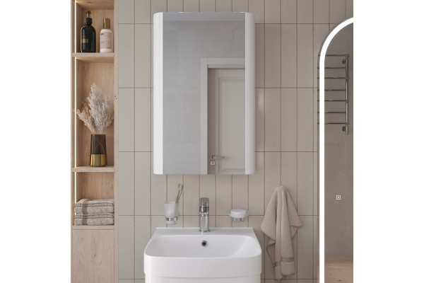 Зеркало-шкаф VOQ Bold 45 premium white