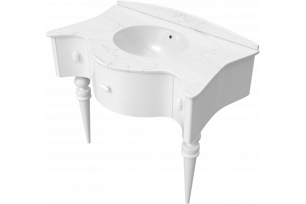 Тумба с раковиной VOQ Charlotte 95 premium white