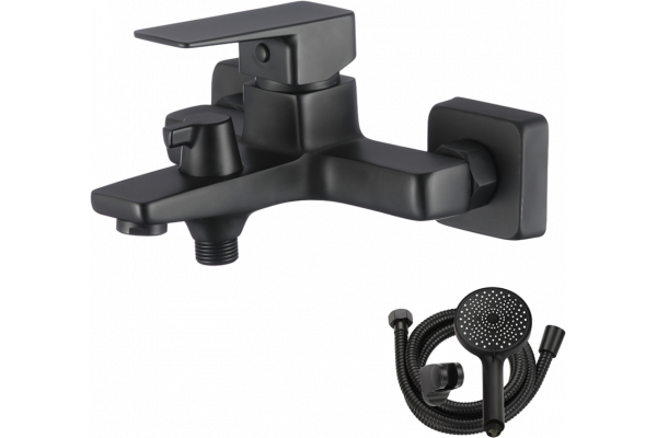 Смеситель для ванны с душем WesnaArt Narcis NAR06-310BL-25201 черный