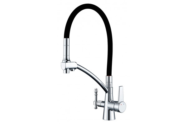 Смеситель для кухни Zorg Sanitary ZR 338-6 YF с гибким изливом
