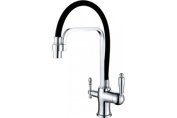 Смеситель для кухни Zorg Sanitary ZR 342-6 YF с гибким изливом