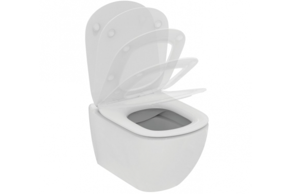 TT00003/123JG CЕТ Промо-комплект Tesi T536001 Подвесной унитаз + Сиденье; R020467 Инсталляция; панель смыва R0123JG В ПОДАРОК