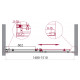 Душевая дверь BelBagno ACQUA-BF-1-150-C-Cr