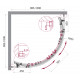 Душевой уголок BelBagno ACQUA-R-2-100-C-Cr