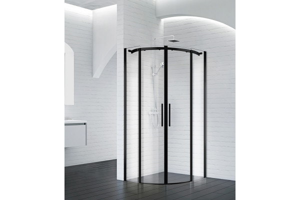 Душевой уголок BelBagno ACQUA-R-2-100-C-NERO