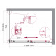 Душевой уголок BelBagno ACQUA-AH-1-140/80-C-Cr