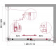 Душевой уголок BelBagno ACQUA-AH-1-130/100-C-Cr